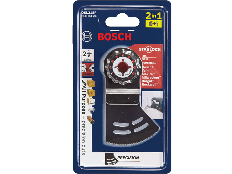 BOSCH Starlock Oscillating Multi Tool 2 In 1 Dual Tec Bi Metal Plunge