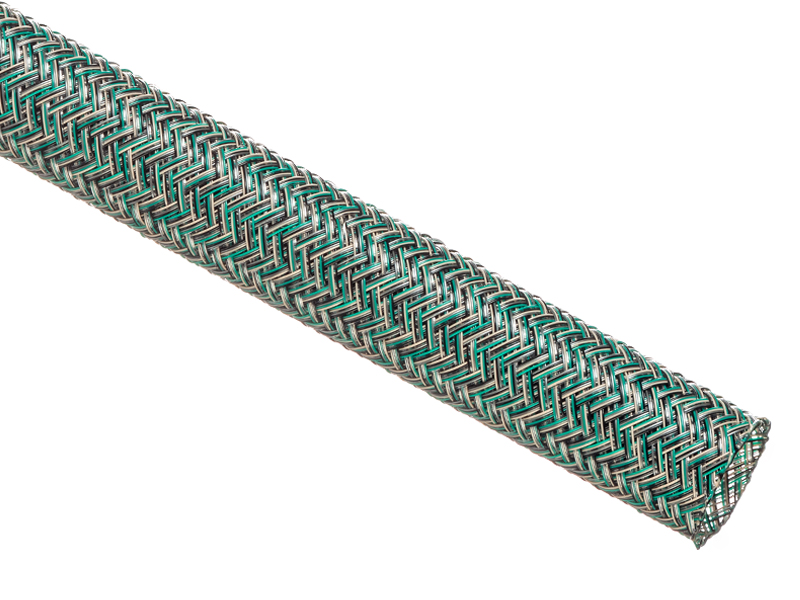 Techflex® Flexo® PET Expandable Braided Sleeving - 3/4 Inside Diameter -  25' Long Spool - Blue