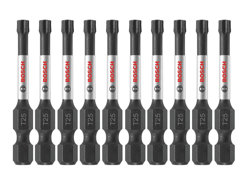 BOSCH Impact Tough Torx Insert Bits 25 Hex