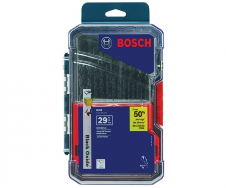 BOSCH Black Oxide Metal Drill Bit Set 29 pc