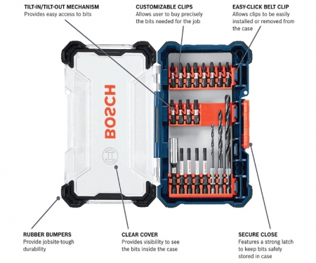 BOSCH Impact Tough Drill Drill Driver Bit Set 20 Piece