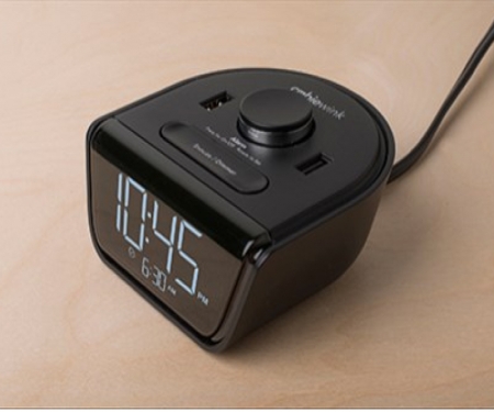 retro alarm clock with usb charger