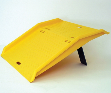 Eagle® Portable Plastic Dock Plate Ramp - Yellow - 1795