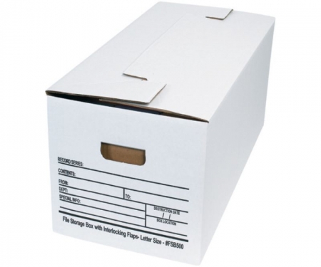 Pack Kontrol® Interlocking Flap File Storage Boxes