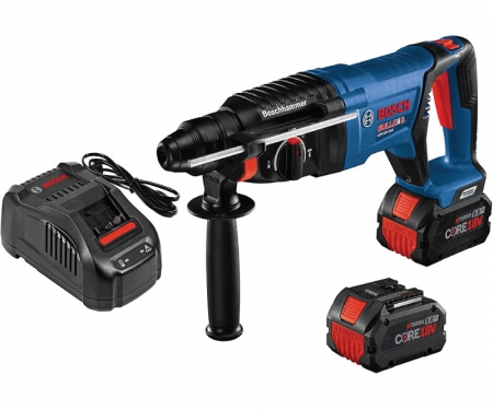 BOSCH Bulldog SDS Plus Rotary Hammer Drill Kit 1 Inch 18V EC