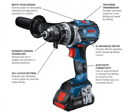 BOSCH Brushless Connected Ready Brute Tough 1 2