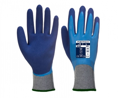 A646 - Vis-Tex Winter HR Cut Glove Nitrile - Portwest (Size: S)