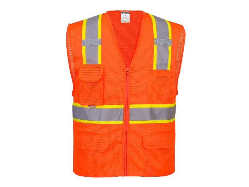 Portwest® Orlando High Visibility Contrast Mesh Safety Vest - Us374