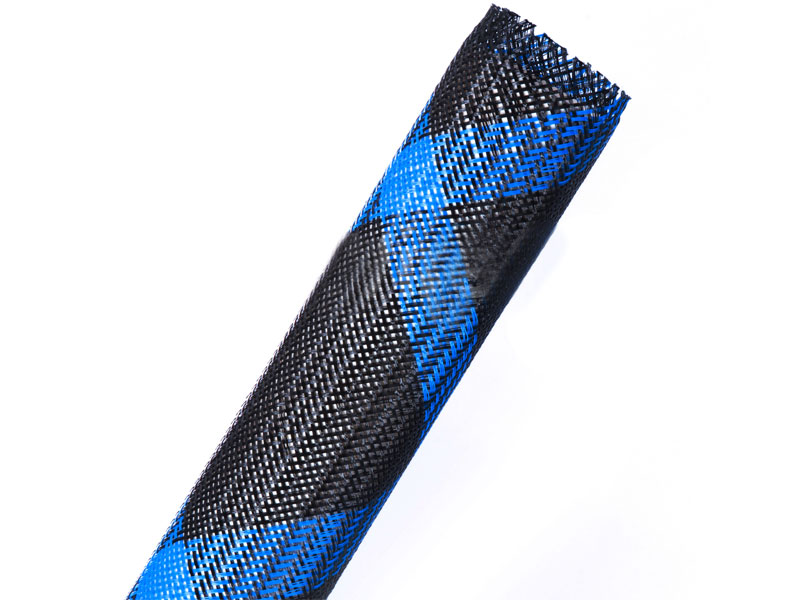 Expandable Braided Sleeving 1/4 Inch Blue