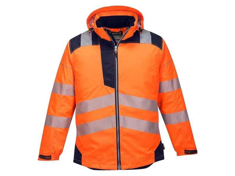 Portwest Vision PW3 Hi-Vis Waterproof Winter Jacket - T400