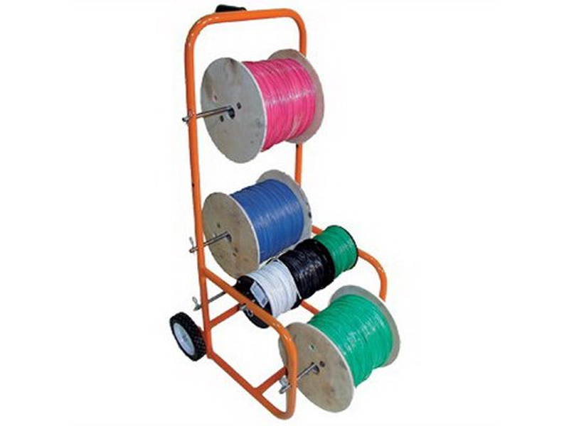 Jonard Tools Cable Caddy Reel Stand, High Durability, Easy Operation,  Portable & Compact Design, 100 lb Capacity, 21-in x 21-in x 27 in the Cable  & Wire Holders department at