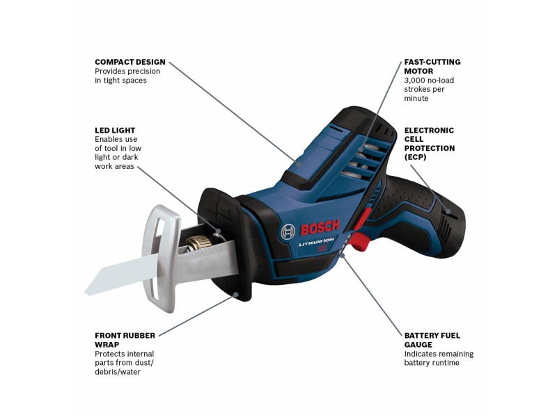 BOSCH® Reciprocating Saw Kit 12V PS60102