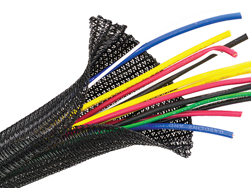 Side Entry Wrap Around Braided Sleeving | Flexible Cable Sleeve