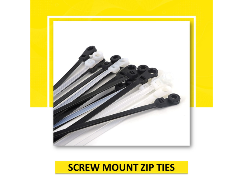 Screw Mount Cable Ties Zip Ties With Screw Hole Mounted Head Zip Ties Kable Kontrol® 5386