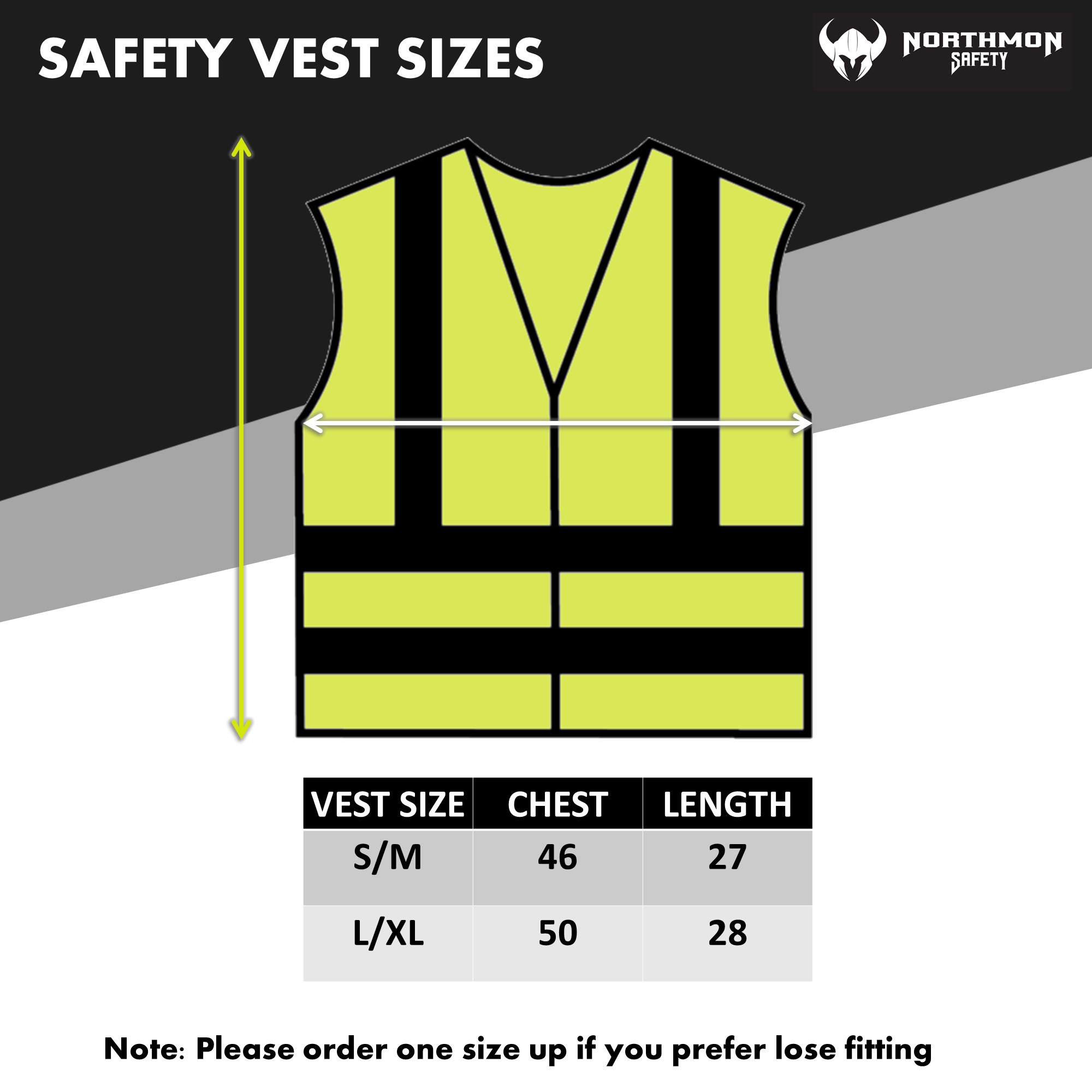 NORTHMON SAFETY Velcro Closure Light Weight Safety Vest - ANSI Class 2